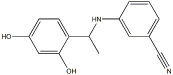 3-{[1-(2,4-dihydroxyphenyl)ethyl]amino}benzonitrile