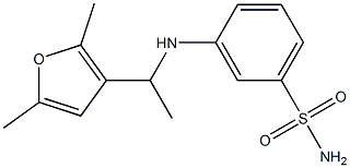 3-{[1-(2,5-dimethylfuran-3-yl)ethyl]amino}benzene-1-sulfonamide Structure