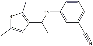 3-{[1-(2,5-dimethylthiophen-3-yl)ethyl]amino}benzonitrile