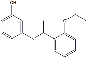 3-{[1-(2-ethoxyphenyl)ethyl]amino}phenol,,结构式