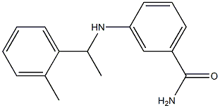 3-{[1-(2-methylphenyl)ethyl]amino}benzamide Struktur