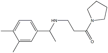 3-{[1-(3,4-dimethylphenyl)ethyl]amino}-1-(pyrrolidin-1-yl)propan-1-one