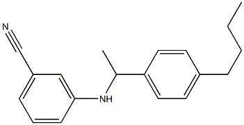 3-{[1-(4-butylphenyl)ethyl]amino}benzonitrile