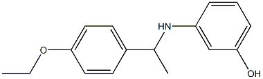 3-{[1-(4-ethoxyphenyl)ethyl]amino}phenol Struktur