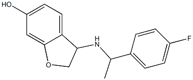 3-{[1-(4-fluorophenyl)ethyl]amino}-2,3-dihydro-1-benzofuran-6-ol