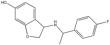 3-{[1-(4-fluorophenyl)ethyl]amino}-2,3-dihydro-1-benzofuran-6-ol|