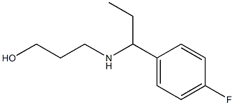 3-{[1-(4-fluorophenyl)propyl]amino}propan-1-ol 结构式