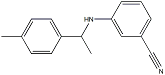 3-{[1-(4-methylphenyl)ethyl]amino}benzonitrile,,结构式