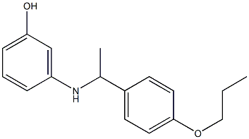 3-{[1-(4-propoxyphenyl)ethyl]amino}phenol