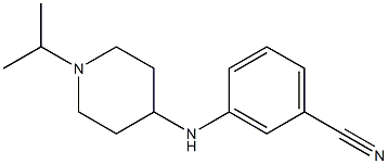 3-{[1-(propan-2-yl)piperidin-4-yl]amino}benzonitrile 结构式