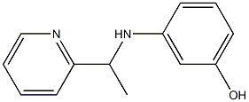 3-{[1-(pyridin-2-yl)ethyl]amino}phenol Structure