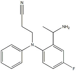 3-{[2-(1-aminoethyl)-4-fluorophenyl](phenyl)amino}propanenitrile|