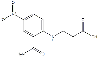 3-{[2-(aminocarbonyl)-4-nitrophenyl]amino}propanoic acid Structure