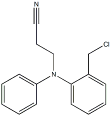 3-{[2-(chloromethyl)phenyl](phenyl)amino}propanenitrile,,结构式