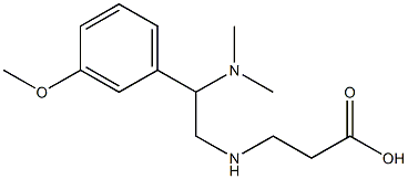 3-{[2-(dimethylamino)-2-(3-methoxyphenyl)ethyl]amino}propanoic acid 结构式