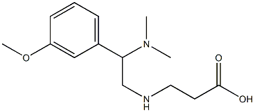 3-{[2-(dimethylamino)-2-(3-methoxyphenyl)ethyl]amino}propanoic acid Structure