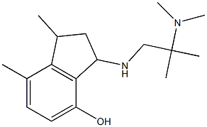 3-{[2-(dimethylamino)-2-methylpropyl]amino}-1,7-dimethyl-2,3-dihydro-1H-inden-4-ol Structure