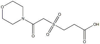 3-{[2-(morpholin-4-yl)-2-oxoethane]sulfonyl}propanoic acid 化学構造式