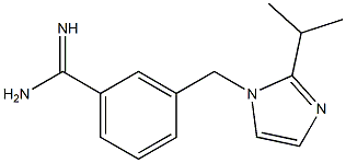 3-{[2-(propan-2-yl)-1H-imidazol-1-yl]methyl}benzene-1-carboximidamide 结构式