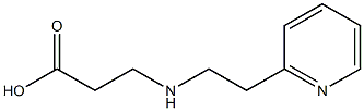 3-{[2-(pyridin-2-yl)ethyl]amino}propanoic acid 结构式