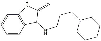 3-{[3-(piperidin-1-yl)propyl]amino}-2,3-dihydro-1H-indol-2-one Structure