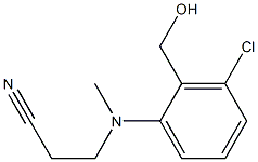 3-{[3-chloro-2-(hydroxymethyl)phenyl](methyl)amino}propanenitrile 结构式