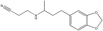 3-{[4-(2H-1,3-benzodioxol-5-yl)butan-2-yl]amino}propanenitrile 结构式