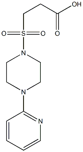 3-{[4-(pyridin-2-yl)piperazine-1-]sulfonyl}propanoic acid