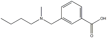 3-{[butyl(methyl)amino]methyl}benzoic acid Struktur