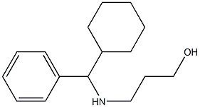 3-{[cyclohexyl(phenyl)methyl]amino}propan-1-ol 结构式