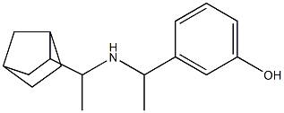 3-{1-[(1-{bicyclo[2.2.1]heptan-2-yl}ethyl)amino]ethyl}phenol,,结构式