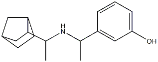 3-{1-[(1-{bicyclo[2.2.1]heptan-2-yl}ethyl)amino]ethyl}phenol 结构式