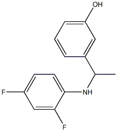  3-{1-[(2,4-difluorophenyl)amino]ethyl}phenol