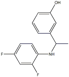 3-{1-[(2,4-difluorophenyl)amino]ethyl}phenol