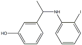 3-{1-[(2-iodophenyl)amino]ethyl}phenol Struktur