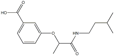 3-{1-[(3-methylbutyl)carbamoyl]ethoxy}benzoic acid