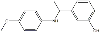 3-{1-[(4-methoxyphenyl)amino]ethyl}phenol Structure