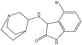 3-{1-azabicyclo[2.2.2]octan-3-ylamino}-4-bromo-2,3-dihydro-1H-indol-2-one