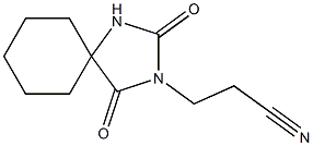 3-{2,4-dioxo-1,3-diazaspiro[4.5]decan-3-yl}propanenitrile Struktur