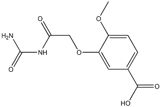 3-{2-[(aminocarbonyl)amino]-2-oxoethoxy}-4-methoxybenzoic acid 结构式