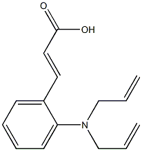 3-{2-[bis(prop-2-en-1-yl)amino]phenyl}prop-2-enoic acid Structure