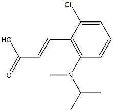 3-{2-chloro-6-[methyl(propan-2-yl)amino]phenyl}prop-2-enoic acid Structure