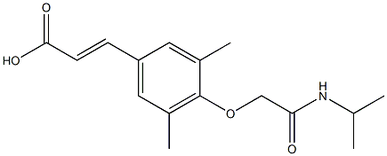 3-{3,5-dimethyl-4-[(propan-2-ylcarbamoyl)methoxy]phenyl}prop-2-enoic acid
