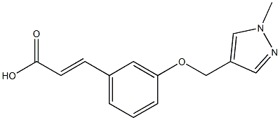 3-{3-[(1-methyl-1H-pyrazol-4-yl)methoxy]phenyl}prop-2-enoic acid