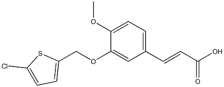  3-{3-[(5-chlorothiophen-2-yl)methoxy]-4-methoxyphenyl}prop-2-enoic acid