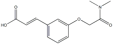 3-{3-[(dimethylcarbamoyl)methoxy]phenyl}prop-2-enoic acid|