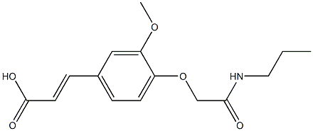 3-{3-methoxy-4-[(propylcarbamoyl)methoxy]phenyl}prop-2-enoic acid