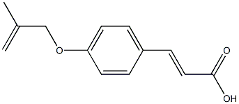 3-{4-[(2-methylprop-2-en-1-yl)oxy]phenyl}prop-2-enoic acid 化学構造式