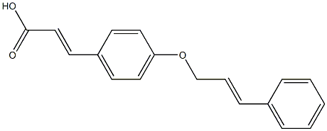 3-{4-[(3-phenylprop-2-en-1-yl)oxy]phenyl}prop-2-enoic acid Struktur