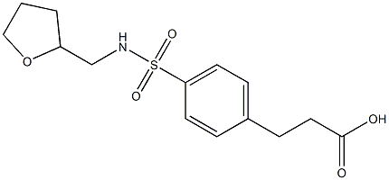 3-{4-[(oxolan-2-ylmethyl)sulfamoyl]phenyl}propanoic acid Structure